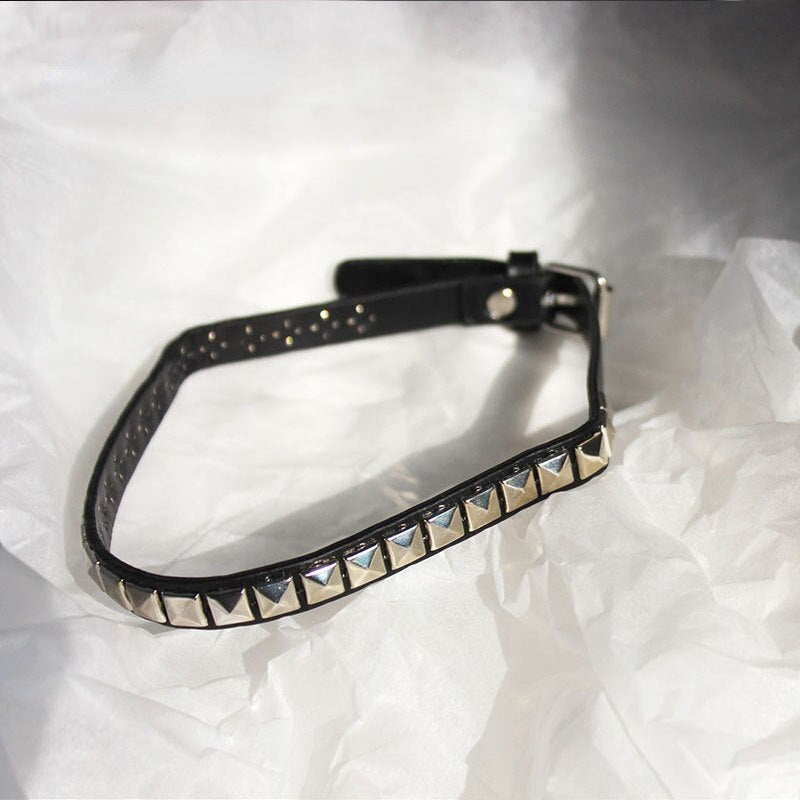 Anime Death Note Misa Amane Choker Necklace for Women Hip Hop Punk Rivet Collar Pendant Leather Necklace Cosplay Gifts