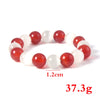 Anime Fruits Basket Kyo Sohma Bracelet White Red Crystal Beads Bangle Bracelets for Women Men Cosplay Props Jewelry