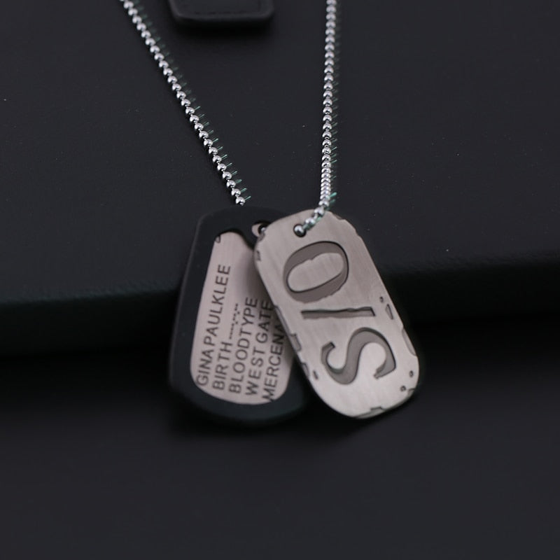 Anime Gangsta Nicolas Brown A/O Cosplay Necklace Friendship Dog Tag S/O Pendant Necklace For Fans