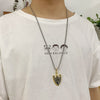 Anime JOJOS BIZARRE ADVENTURE Necklace Kujo Jotaro Arrow Metal Pendant Chain Choker Necklaces Charm Gifts Jewelry collares