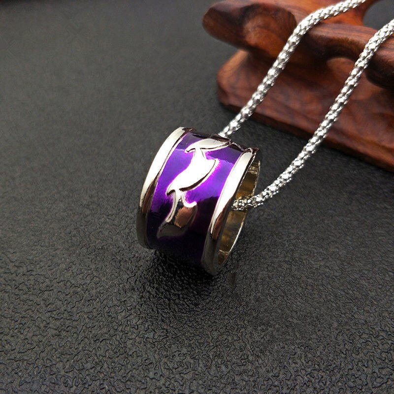 Anime Mo Dao Zu Shi Ring Necklace Cosplay Jiang Cheng Finger Ring Metal Pendant Jewelry Accessories Prop Gift