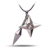 Anime Necklace 2021 Jewelry Prop Pendants Necklaces Leather Rope Kakashi Konoha Symbol Kunai Shuriken Dart Neck Choker