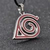 Anime Necklace 2021 Jewelry Prop Pendants Necklaces Leather Rope Kakashi Konoha Symbol Kunai Shuriken Dart Neck Choker