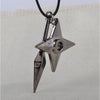 Anime Necklace 2021 Jewelry Prop Pendants Necklaces Leather Rope Kakashi Konoha Symbol Kunai Shuriken Dart Neck Choker