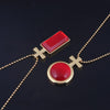 Anime Saga of Tanya the Evil Necklace Tanya Von Degurechaff Red Crystal Cross Pendant Necklac For Women Men Couples Jewelry