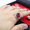 Anime Sharingan Ring Men Women Red Cloud Opening Finger Rings Cosplay Props Jewelry Fans Gift
