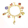Anime Star Moon Bracelet Pendants Bracelets for Women Girl Shiny Gold Cat Charm Chain Link Bangle Accessories a Bracelet