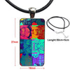 Anime Tengen Toppa Gurren Lagann For Women Children Necklace Long Chain With Rectangle Necklace Jewelry