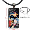 Anime Tengen Toppa Gurren Lagann For Women Children Necklace Long Chain With Rectangle Necklace Jewelry