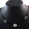 Anime Uchiha collar de Itachi de acero de titanio Cosplay 3 collar de vueltas mujeres gargantilla Kolye regalo étnicos de la joyería de los hombres