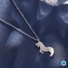 925 Pure Silver Necklace Animal Shape For Girls 2 Colors Chains Necklaces for Women Jewelry Party