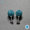 925 Sterling Silver Stud Earrings Crystals Ball Beads Fine Jewelry For Women Cute Style AAA CZ Stone 2020 New Design