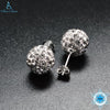 925 Sterling Silver Stud Earrings Crystals Ball Beads Fine Jewelry For Women Cute Style AAA CZ Stone 2020 New Design