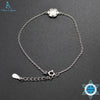 Authentic 925 Solid Sterling Silver Bracelet Snowy Shape Fine Jewelry for Women Wedding Valentine's D Gift
