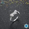 Minnie's Sparkling Bow Ring with Purple and Clear CZ 100% 925 Sterling Silver Sterling-Silver-Jewelry