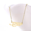 Anna Name Necklace Personalised Stainless Steel Women Choker 18k Gold Plated Alphabet Letter Pendant Jewelry Friends Gift