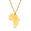 Anniyo Africa Map With Fist Pendant Necklaces Women Men Black Lives Matter African Jewelry #160821