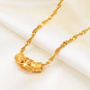 Anniyo African Jewelry for Women Girl Hawaiian Frangipani and Heart Pendant Necklaces Guam Christmas Gift #001836