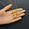 Anniyo Cambodian Style Garden Buddha Buddhism Pendant Necklaces With Cubic Zirconia Jewelry Thailand/Vietnam/Laos Gifts  #048004