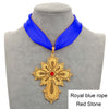 Anniyo Ethiopian Wedding Party Cross Pendant DIY Rope Chain for Women Girls,Gold Color Eritrea Jewelry African Crosses #222306