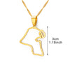 Anniyo Kuwait Map Pendant Necklaces Kuwaiti Gold Color Jewelry Gift #231121