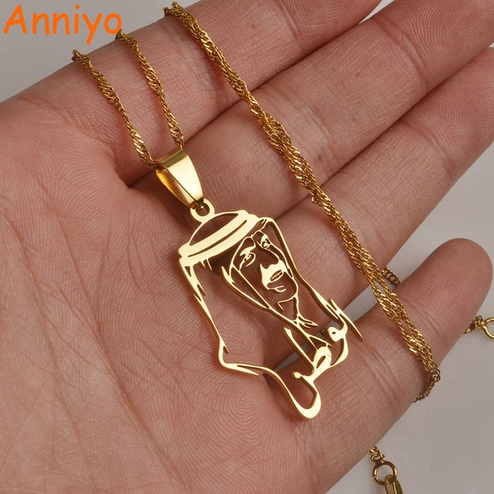 Qatar Pendant Necklaces Jewelry Silver Color/Gold Color Ethnic Jewelry Gifts #031221