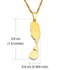 Anniyo Saint Kitts and Nevis Necklaces St. Kitts & Nevis Maps Pendant Chain Jewelry #135421