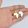 Anniyo Small Size Africa Map With Country Flag Pendant Chain Necklaces African Maps Jewelry for Women Girls #204021