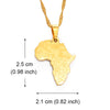 Anniyo Small Size Africa Map With Country Flag Pendant Chain Necklaces African Maps Jewelry for Women Girls #204021