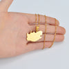 Anniyo South Africa Map and City Name Pendant Necklaces Jewelry Gold Color African Maps South Africans #203921