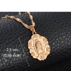Anniyo Virgin Mary Necklaces for Women Girls Rose Gold Catholic Church Jewelry Catholic Ornaments #013304