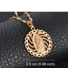 Anniyo Virgin Mary Necklaces for Women Girls Rose Gold Catholic Church Jewelry Catholic Ornaments #013304