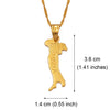 Anniyo map of Italy necklace pendant chains 45cm/60cm for women/men gold color jewelry italian map Italy #007310