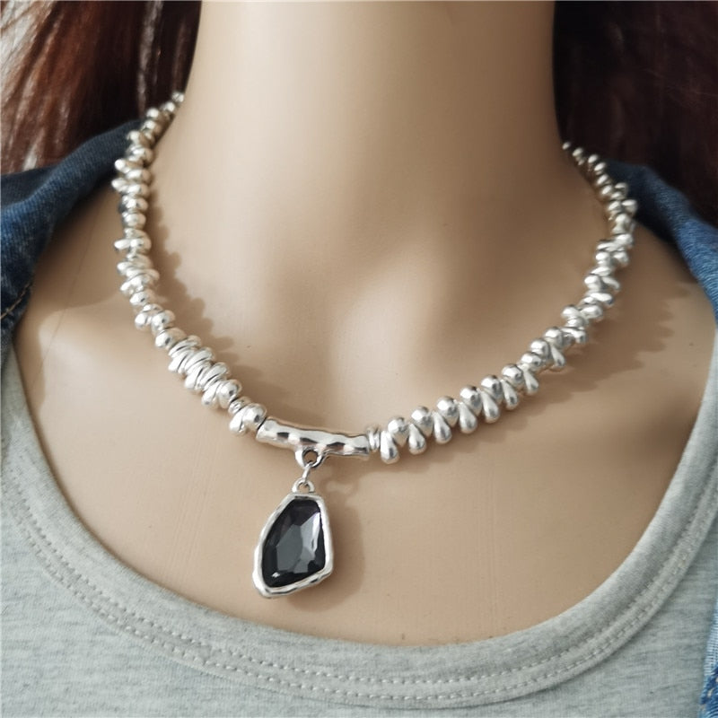 Anslow 2021  Vintage Jewelry Design Short Women Statement Necklace Christmas Party Gift LOW0040AN