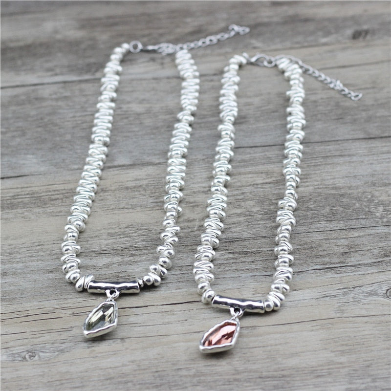 Anslow 2021  Vintage Jewelry Design Short Women Statement Necklace Christmas Party Gift LOW0040AN