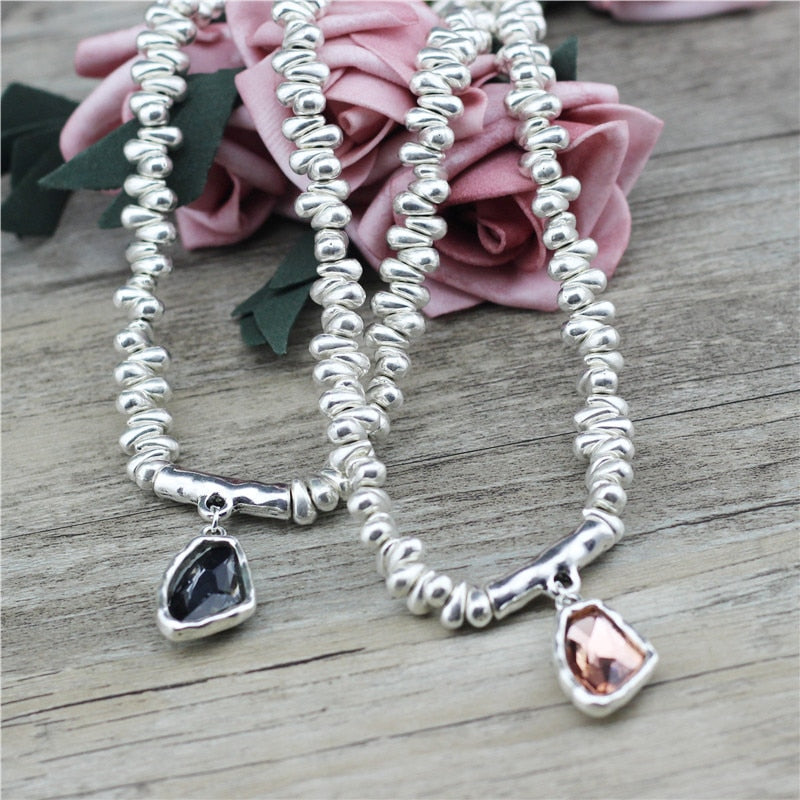 Anslow 2021  Vintage Jewelry Design Short Women Statement Necklace Christmas Party Gift LOW0040AN