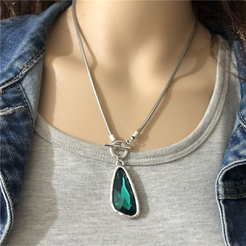 Anslow 2021  Snake Chain Short Choker Necklace For Women Female Sweater Shirt Accessory Christmas Gift LOW0045AN