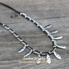 Anslow Jewelry  Items Antique Silver Plated Leaves Beads Handmade DIY Chokers Collar Necklace Gift  LOW0059AN