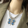 Anslow Jewelry Handmade DIY Beads Colorful Butterfly Choker Short Necklace For Female Lady  Christmas Gift LOW0118AN