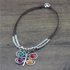 Anslow Jewelry Handmade DIY Beads Colorful Butterfly Choker Short Necklace For Female Lady  Christmas Gift LOW0118AN