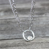Anslow Jewelry  Brand Round Chain Short Necklace For Women Female Creative Design Handmade DIY Gift  LOW0027AN