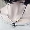 Anslow Leather Women Female Statement Necklace Pendant  For Women Accessories Girlfriend Gift  LOW0080AN