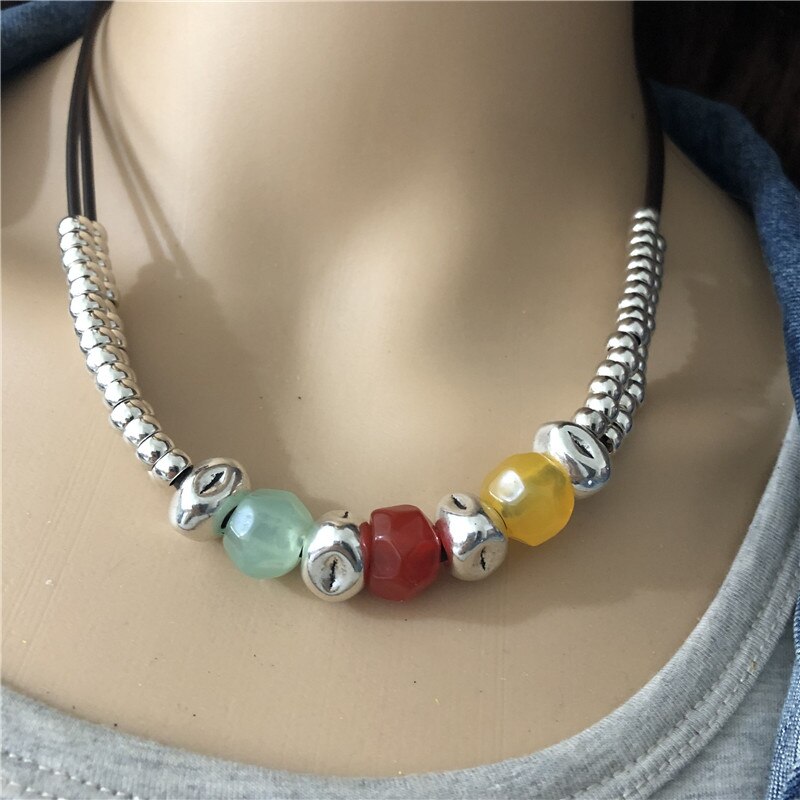 Anslow Original Design  Spring Style Short Choker Necklace For Women Female Color Loves Gift LOW0021AN