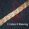 Anthentic 18k Gold Waving Bracelets Women Female Bangle -jewelry Party Unisex New 2020 Trendy Good Like Real Hot Sale AU750 good