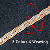 Anthentic 18k Gold Waving Bracelets Women Female Bangle -jewelry Party Unisex New 2020 Trendy Good Like Real Hot Sale AU750 good