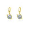 Anting-Anting Drop Planet Warna Hijau untuk Wanita Anting-Anting Enamel Baja Tahan Karat Berlapis Emas Perhiasan Pernikahan Pasangan Boucles D'oreilles