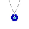 Antique 25MM 30MM 35MM Deep Sea Blue Evil Eye Pendant Necklace Turkish Blue Eye Choker Glass Eye Leather Rope Chain Jewelry Gift