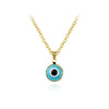 Antique 25MM 30MM 35MM Deep Sea Blue Evil Eye Pendant Necklace Turkish Blue Eye Choker Glass Eye Leather Rope Chain Jewelry Gift