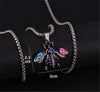 Antique Colorful Cool Know Butterfly Spider Necklace Niche Design Popular Personality Animal Pendant Necklace