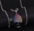 Antique Colorful Peacock Elk Horse Snowflake Feather Necklace Personality Cool Popular Pendant Necklace